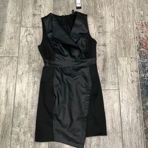 NWT Faux Leather Body Con Mini🔥